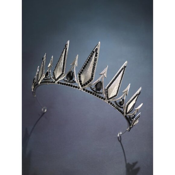 Gothic Crown Tiara Women Halloween Cosplay Party Costume Accessory main image 6